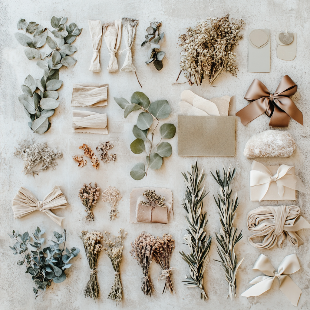 Selection of premium botanical materials